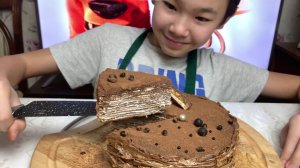 Шоколадный БЛИННЫЙ ТОРТ БЕЗ ДУХОВКИ. Нежный, ТАЕТ ВО РТУ