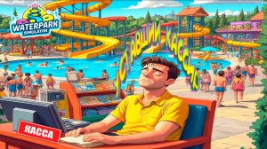 ОПЯТЬ ЛЕНИВЫЙ КАССИР ◈ Waterpark Simulator #3