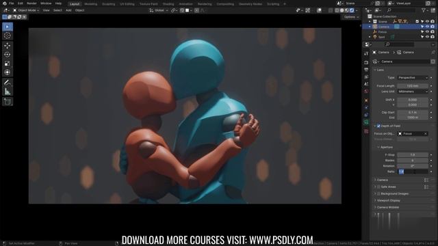 8.08 - Depth of Field & Bokeh in Blender смотреть онлайн