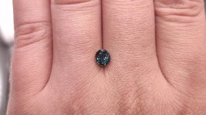 Сапфир овал 0.99 ct. Не гретый. Австралия + гемм. заключение