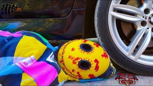 Антистресс ASMR Смотрим и Отдыхаем 😱🚗❤️😜Машина давит предметы колесом! Эксперименты с колесом!