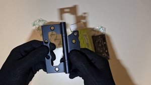 Петли накладные (черный) S-Locked B 100*75*2.5 2BB BL