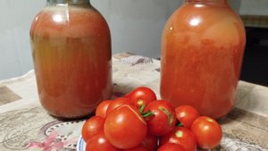 Заготовка томатного сока на зиму. Выжимаю сок из помидор!