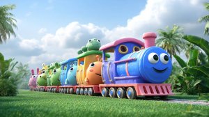 ДОБРЫЙ ПАРОВОЗИК — ПЕСЕНКА ПРО ПОЕЗДА | УСПОКАИВАЮЩИЙ МУЛЬТИК ДЛЯ СНА