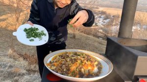 ОГРОМНОЕ ГОВЯЖЬЕ СЕРДЦЕ в казане!