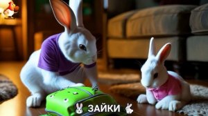 Зая и Зайчата 🐰🐇🐇 Веселые истории из жизни семейства зайчиков (32)