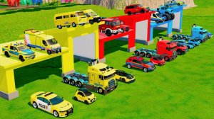 Машинки летают и прыгают! Развивающие мультики Машины помощники. Мультфильмы про машинки