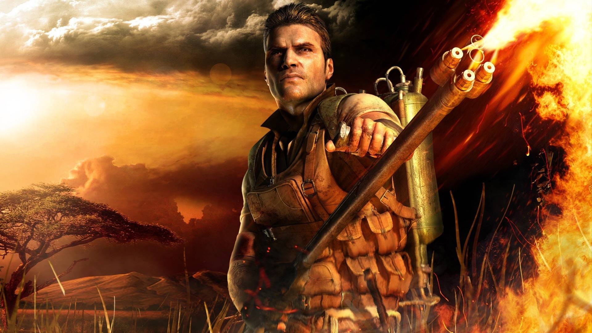 прохождение Far Cry 2 без комментирования # 2 устроили рэмбо перестрелку сгоняли за таблетками