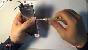 Как заменить экран iPhone 6 - видео инструкция? www.first-remont.ru/riphone/