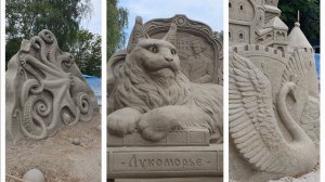 Фестиваль песчаных скульптур.🧜🏻 Море светлой любви...Светлогорск 2025г.🧚