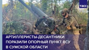Артиллеристы-десантники поразили опорный пункт ВСУ в Сумской области