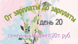 От зарплаты до зарплаты//день20