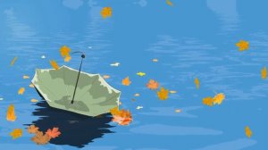 Зонт 🍂 Осенний футаж — красивый фон для текста и заставки