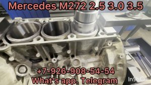 Гильзовка блока двигатлея Mercededs Ml 350 M272 C 280 E 300 S R Расточка ремонт постели Шлифовка