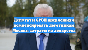 Депутаты СРЗП предложили компенсировать льготникам Москвы затраты на лекарства