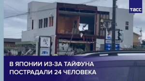 В Японии из-за тайфуна пострадали 24 человека