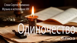 Блюз "Одиночество". Стихи Сергей Яременко, исполняет ИИ