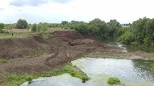 В Пестрецах начались масштабные работы по укреплению берегов Меши