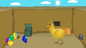 AMONG US 어스 ПРОТИВ Золотого сада.