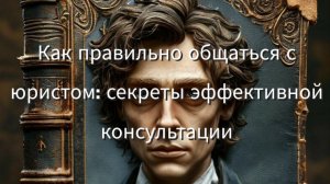 Как правильно общаться с юристом: секреты эффективной консультации