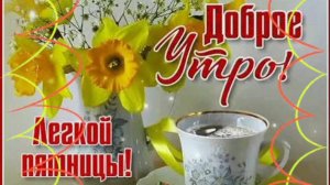 ЛЁГКОЙ ПЯТНИЦЫ! С ДОБРЫМ УТРОМ!