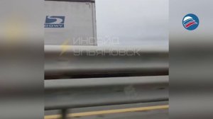 Многотонный прицеп оторвался от фуры и разогнался по встречке до 90 км/ч в Ульяновске