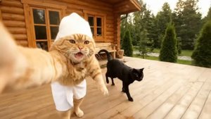 Влог рыжего кота из бани