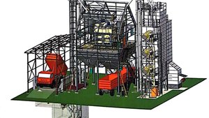 Схема работы зерносушилки шахтной