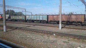 Отправление электропоезда ЭД4М-0451