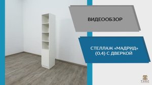 ТЭКС Видео обзор. Стеллаж Мадрид (0,4) с дверкой.