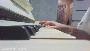 Промежуточный результат изучения вступления песни "Валенки"