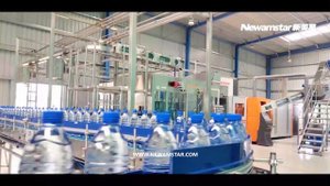 Линия розлива воды производительностью 24000 бутылок/час