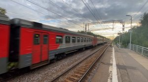 «!!!Эксклюзив!!!» Электропоезд ЭД4М-0225 пл.Малые Вязёмы до Белорусского Вокзала. 05.09.2025.