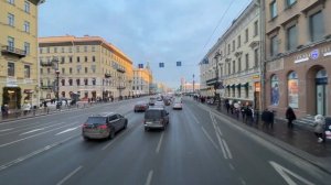 Прогулка по зимнему Санкт-Петербургу. Walk in winter Saint-Petersburg.