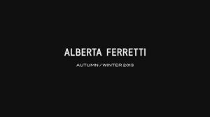 Показ женской коллекции Alberta Ferretti осень-зима 2013