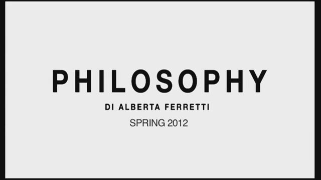 Показ женской коллекции Philosophy от Alberta Ferretti весна-лето 2012