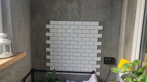 Балкон в стиле лофт: результат Церезит штукатурки с сеткой 🔪 ✨️ 👌