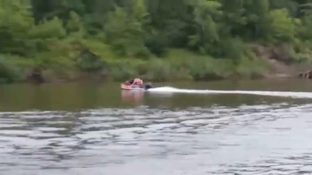 Река Сура Лодка Шторм Лайн 3.40 Корея , мотор Япония Меркури 9.9 смотреть онлайн