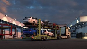 Доставляем бижка грузов в игре Euro Truck Simulator 2 (Етс 2) на руле artplays v-1600 pro