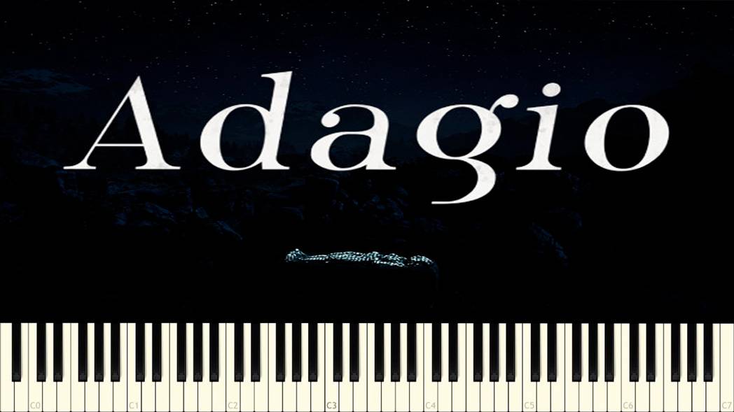 ADAGIO На Пианино. Разбор Мелодии(Tutorial) смотреть онлайн