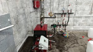 отопление в авто-сервисе с котлом работающим на отработке