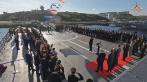 Принят в состав ВМФ новейший патрульный корабль ледового класса «Иван Папанин», 5 сентября 2025 г.