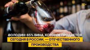 65% вина, которое продается сегодня в России, — отечественного производства — Володин