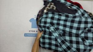 39117 Рубашки мужские фланелевые бренд, 1пак, C02, секонд (cream) оптом