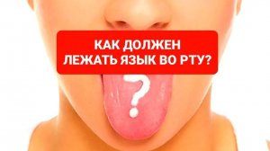 КАК ДОЛЖЕН ЛЕЖАТЬ ЯЗЫК ВО РТУ