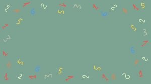 футаж-рамка из чисел