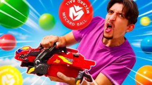 МЕГА ПОРТАЛ! Гиперпушка и Mecard Ball против злодеев — битва игрушек-трансформеров!