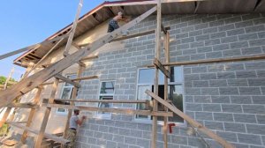 Одноэтажник 11,5*11,5 из теплоблока, завершение строительства!