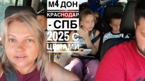Семейный автопробег: 3 ребенка, собака и М4 Дон 🚗🐕 Санкт-Петербург из Краснодара (цены 2025!)