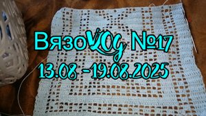 Вязовлог №17  13.08 - 19.08.2025 Готовая работа